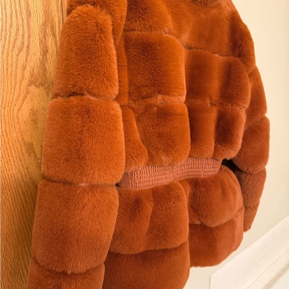 Aratta Women's Teddy Jacket in Rich Carmel (large) - Picture 5 of 7